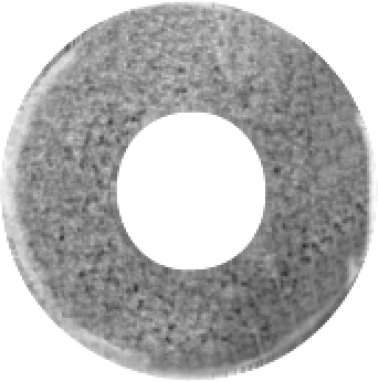 Fender Washer Low Carbon Steel Zinc Finish M3    (100 per pack)