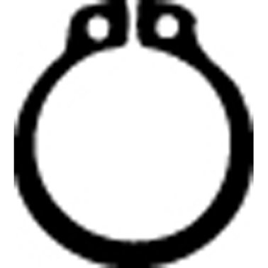 Retaining Ring External Black Phosphate Finish Steel 16mm Shaft Diameter    (50 per pack)