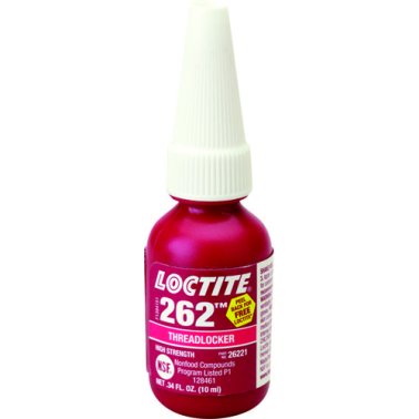 262 High Strength Threadlocker 10 ml bottle    (Sold Individually)