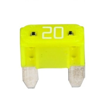 MINI Fuses-20 Amps Yellow    (25 per pack)