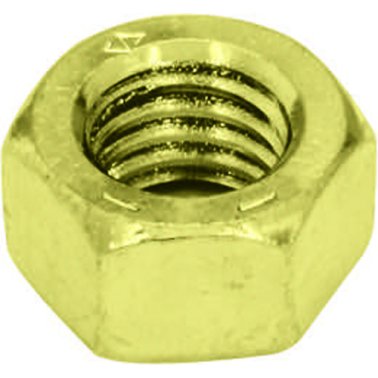 Hex Nut Grade 8 Yellow Zinc Finish Steel 1/2-20    (50 per pack)