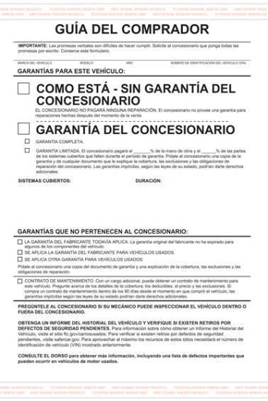 Spanish Buyers Guides (100 per pack)