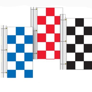 3' x 5' Vertical Checkered Race Style Flag