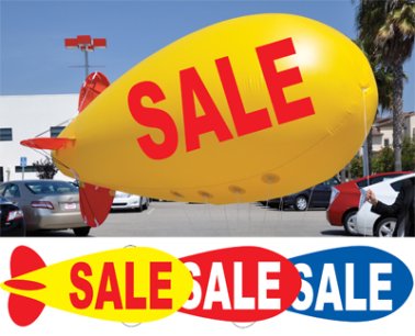 Giant 17' Blimp Balloons - Sale