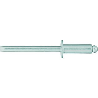 Pull Rivet Aluminum/Aluminum Standard Flange (Dome Head) .251 - .375 Grip Range 3/16 Diameter (100 per pack)