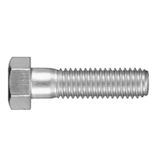 Hex Cap Screw Class 8.8 JISB1180 Steel Zinc Finish M12-1.25 x 20 mm (25 per pack)