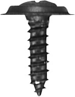Phillips Oval Washer Head Trim Screw - #10 Diameter; 3/4 Length; No. 8 Washer Head; Phillips Drive; Oval with Countersunk Washer Head; Steel; Black Phosphate Finish (50 per pack)