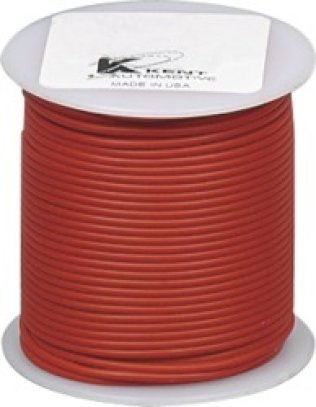 Cross Linked Primary Wire-12 AWG Red 100' Length (Sold Individually)