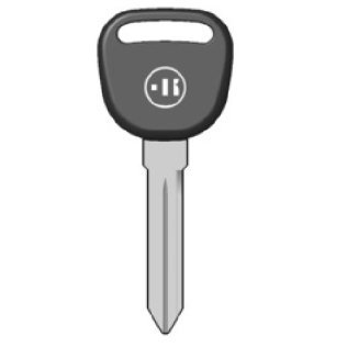 GM Plastic Head Key - Key Reference No. B91P Generic Logo (ph)