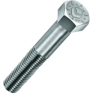 Hex Cap Screw Grade 9 Alloy Steel Zinc Finish 1/4-20 x 1 (100 per pack)