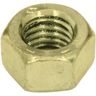 Hex Nut Grade 8 Yellow Zinc Finish Steel 9/16-12 (50 per pack)