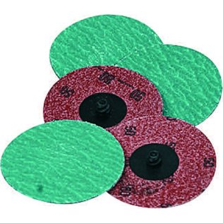 Locking Grinding Disc 3 Diameter Zirconium Grain 36 Grit Twist-On Arbor (25 per pack)