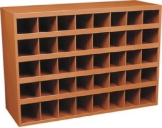 40 Compartment Storage Bin, 21-1/2" H x 35-1/4" W x 12" D (Pack of 1)