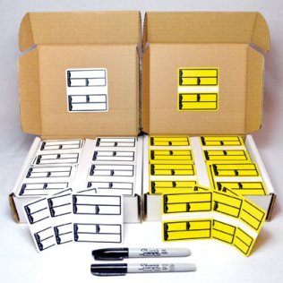 Poly Stickers 3M Adhesive - (250 per box)