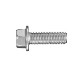 Flange Bolt, Property Class 10.9, Small Hex Flange, Alloy Steel, Zinc Finish, M10-1.25 x 60mm (Pack of 10)