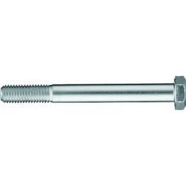 Hex Cap Screw Class 8.8 DIN 933 Steel Zinc Finish M4-0.7 x 12 mm (50 per pack)