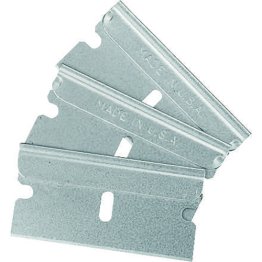 Single Edge Razor Blade High Carbon Steel. For use with Safety Scraper 26601. (100 per pack)