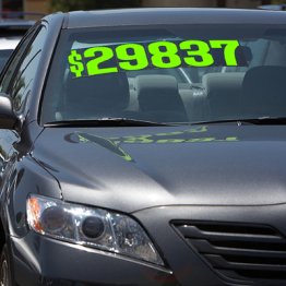 9 1/2" Chartreuse Adhesive Windshield Numbers
