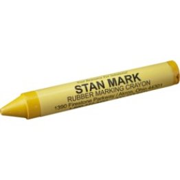 Tire & Rubber Crayon, Yellow (Pack of 6)