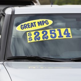 5 1/2" Blue & Yellow Mid-Size Windshield Numbers
