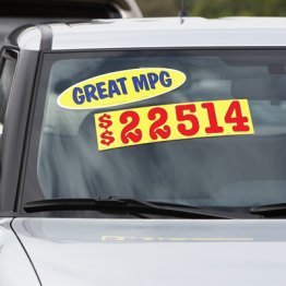 5 1/2" Red & Yellow Mid-Size Windshield Numbers