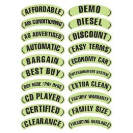 Chartreuse & Black E-Z Arch Slogan