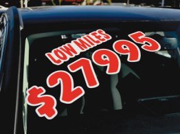 Red & White Die Cut Numbers