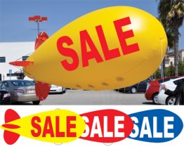 Giant 17' Blimp Balloons - Sale