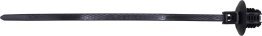 Cable Tie with Oval Tree Mount, 166mm (6-1/2") Length, 1.5-35.0mm Bundle Diameter, Fits 6.5x12.5mm Oval Hole, Black Nylon (Pack of 15)