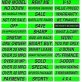 15" Chartreuse Adhesive Windshield Slogans