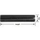 Springlok Pin, Grade 1074, High Carbon Steel, Plain Finish, 1/8 x 3/4" (Pack of 100)